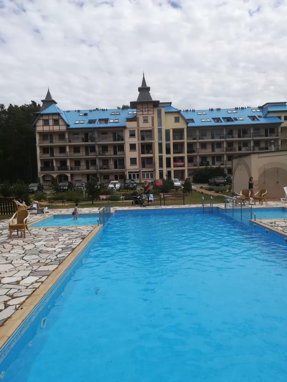 Property building, Pool view