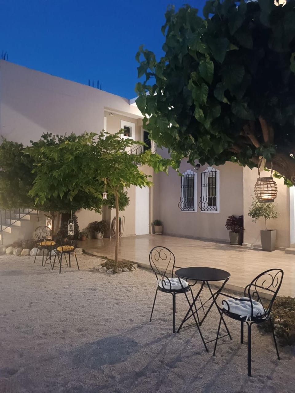 Property building, Patio, Night