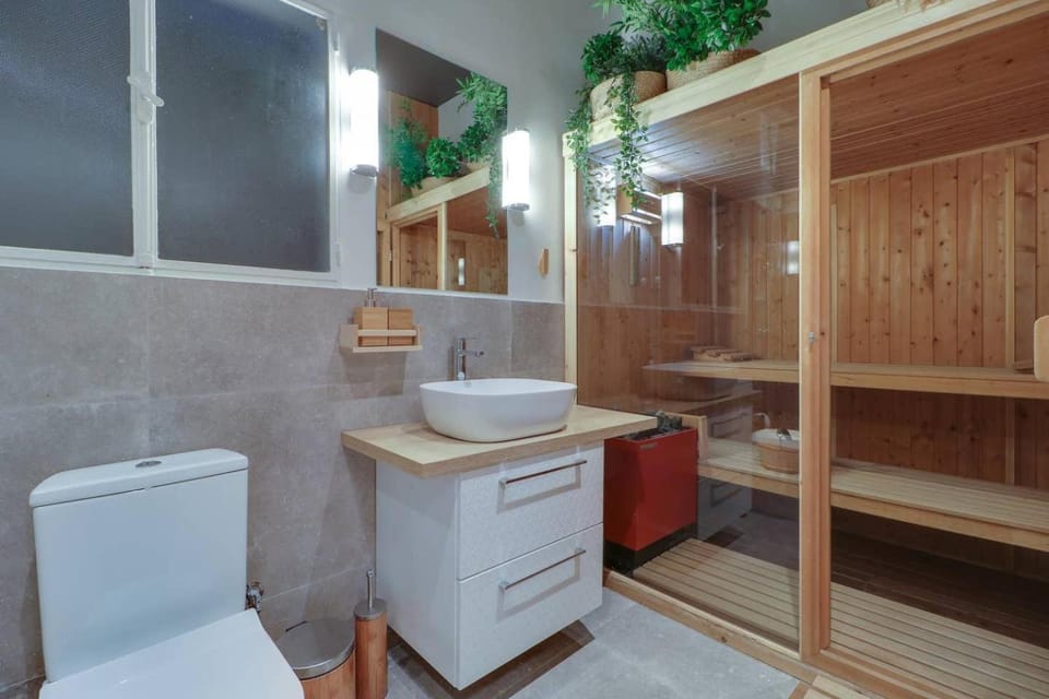 Shower, Sauna, Bathroom