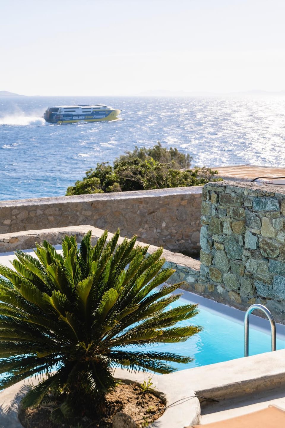Day, Natural landscape, Pool view, Sea view, Swimming pool, sunbed