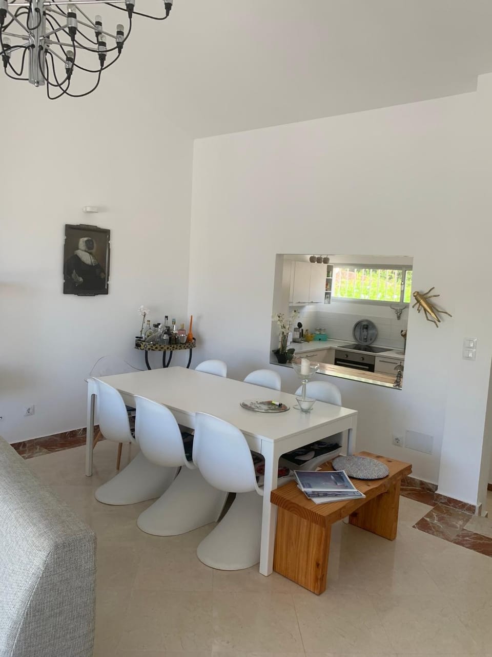 Living room, Dining area, Sea view