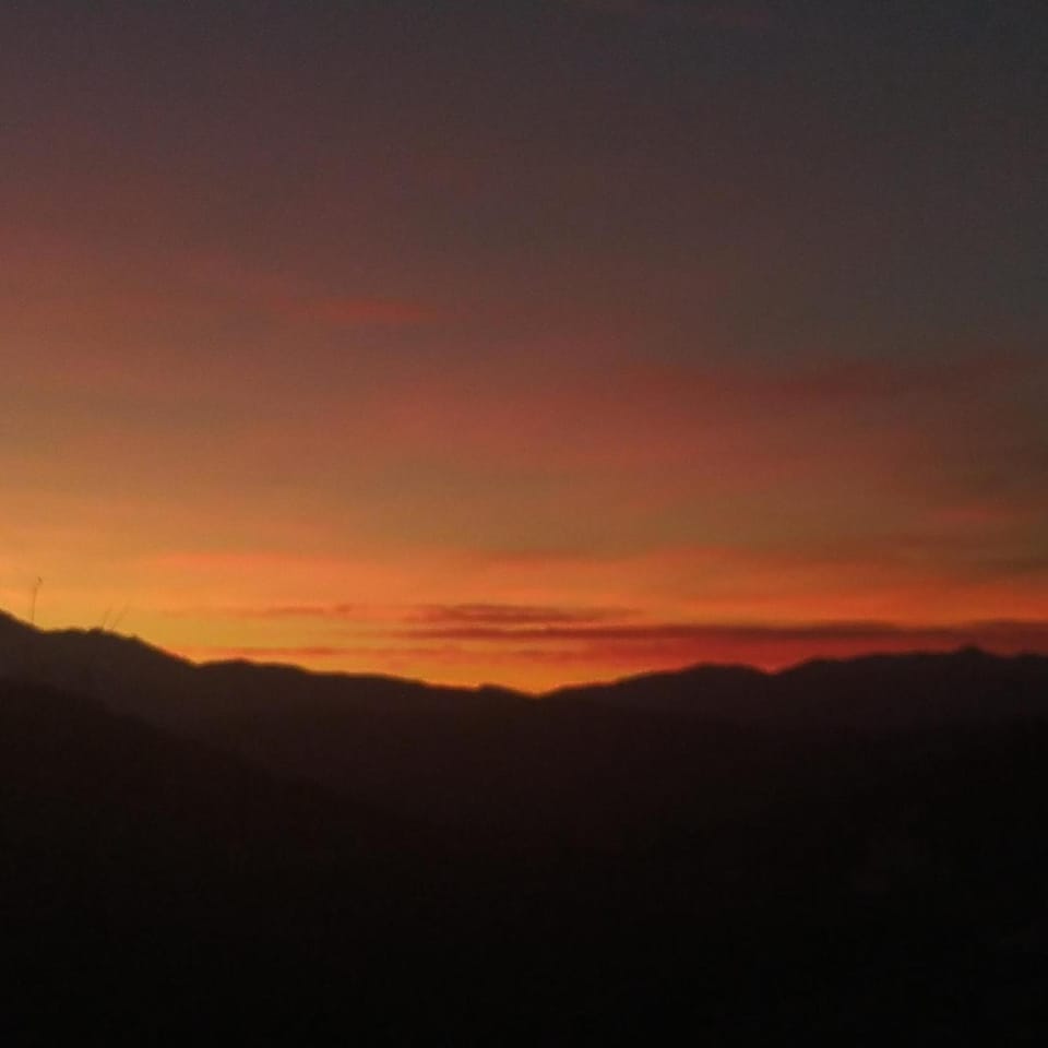 Natural landscape, Mountain view, Sunset
