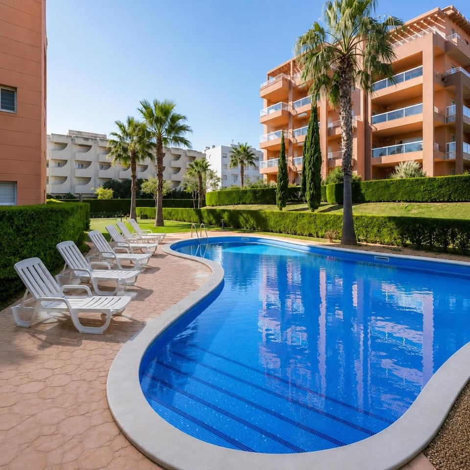 Beach & Sea Apt, Fast WIFI, Airco, Private Parking and Pool Apartment in Portimao
