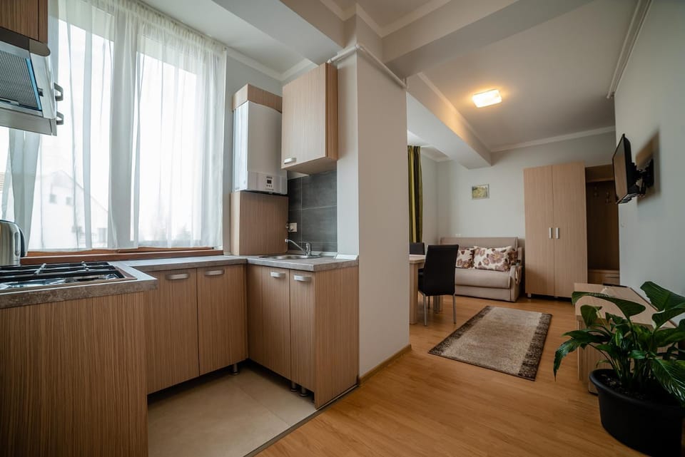 Kitchen or kitchenette, Living room, Dining area