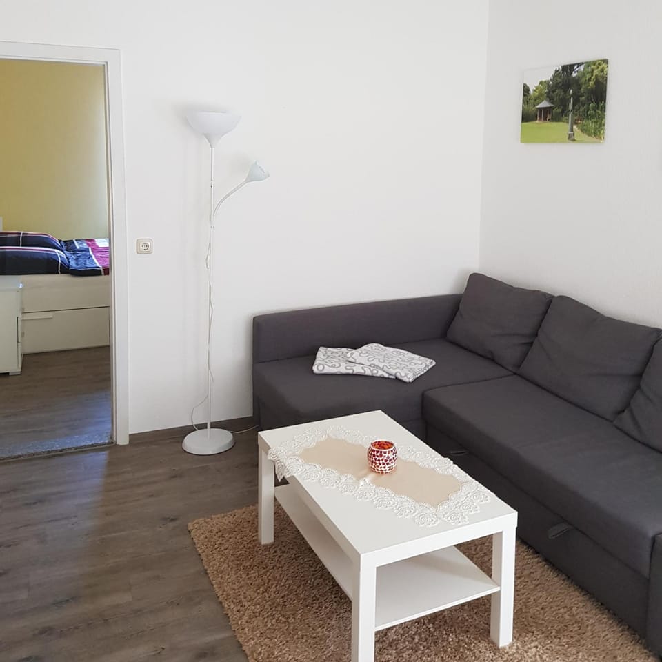 Bed, Living room, Seating area