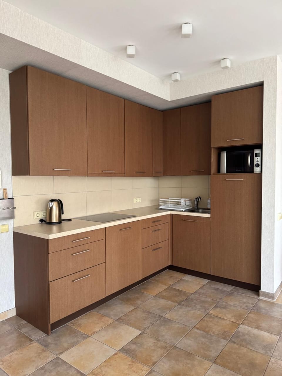 Coffee/tea facilities, Kitchen or kitchenette, dishwasher, microwave, stove
