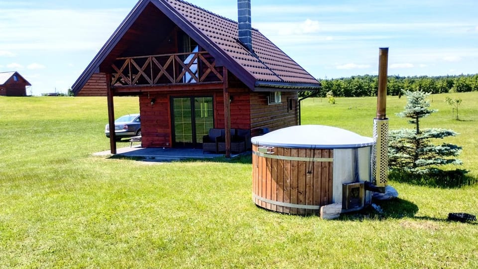 Domek nad samym jeziorem sauna jacuzzi House in Poland
