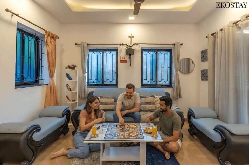 Ekostay - OCEAN CREST VILLA I 50 meters from Anjuna Beach Villa in Baga