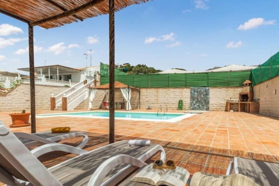 Pool view, sunbed