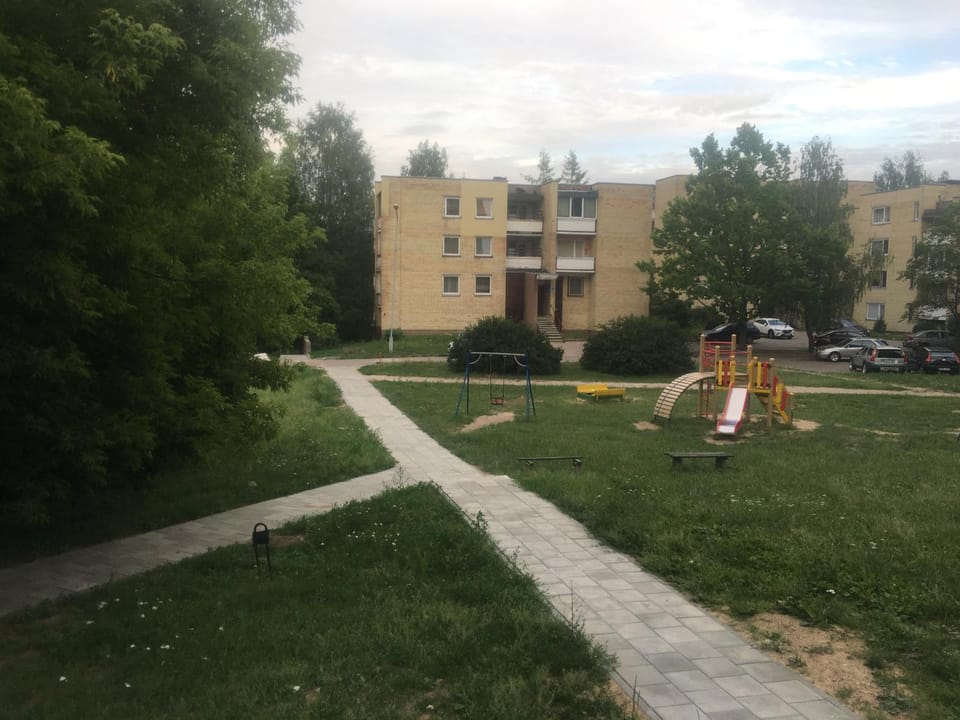 Property building, Facade/entrance, Children play ground, Street view