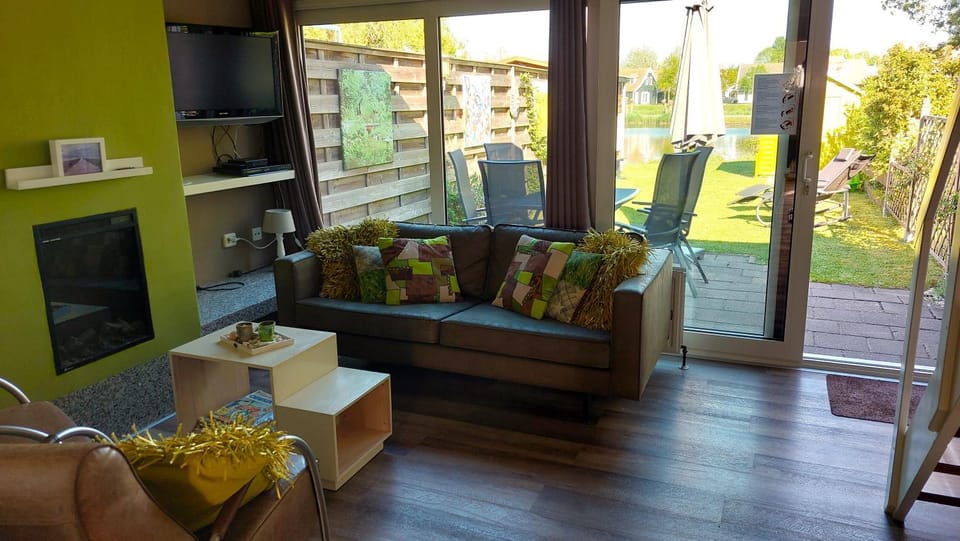 Living room, Seating area, Garden view