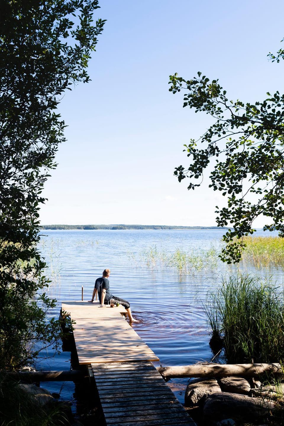 Natural landscape, Beach, Lake view