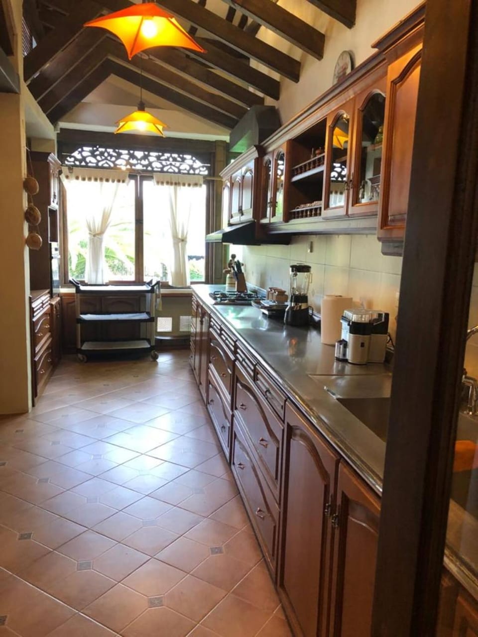 Kitchen or kitchenette, stove, kitchen