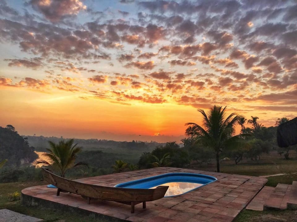 Garden, Swimming pool, Sunrise