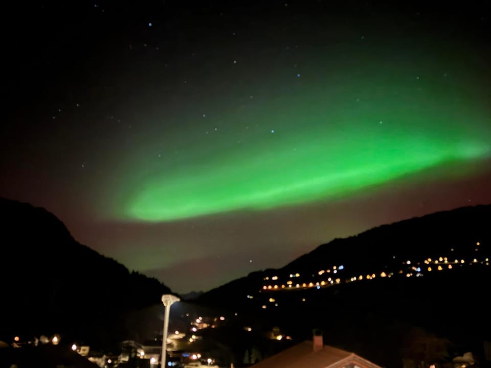 Night, Natural landscape, Mountain view