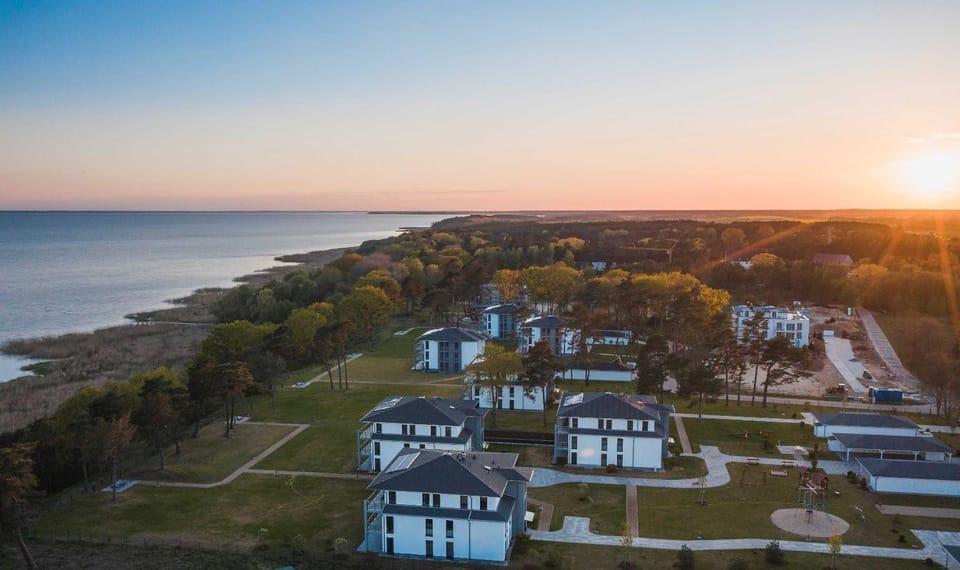 Bird's eye view, Sunset