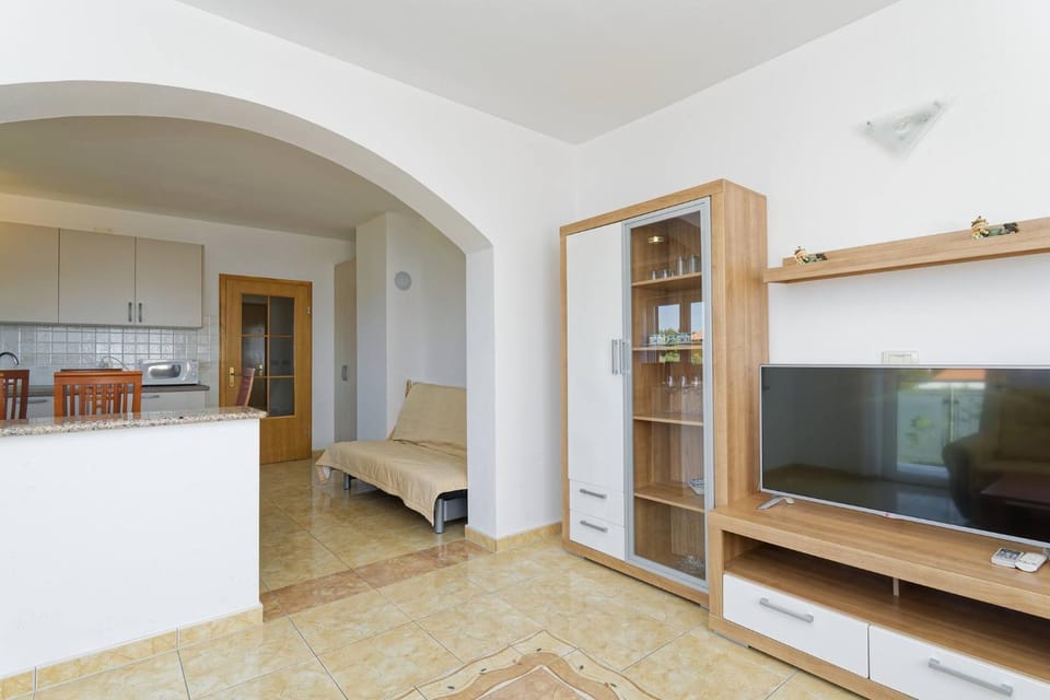 Living room, kitchen