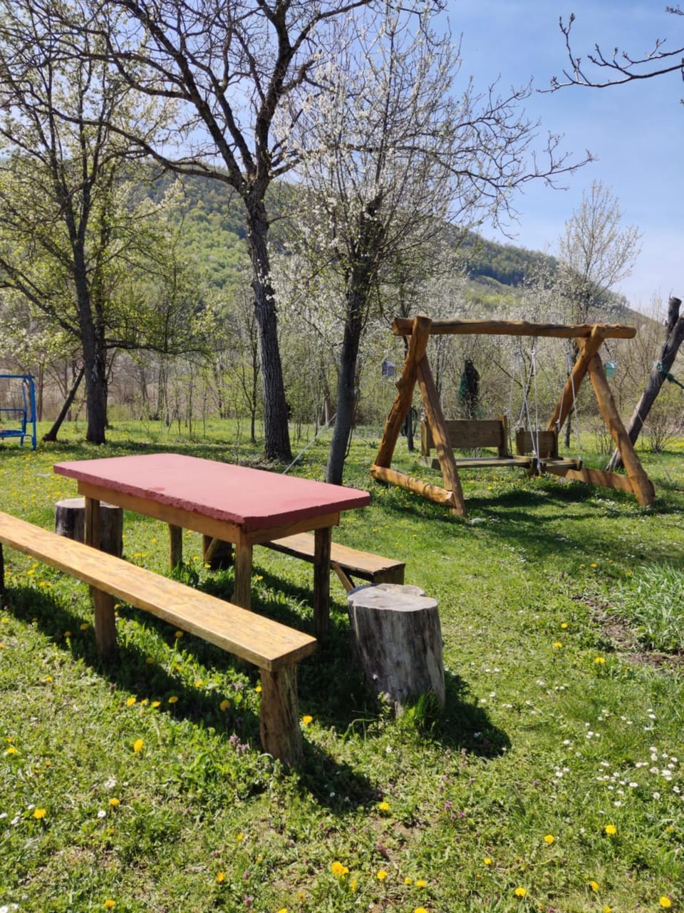 Day, Natural landscape, Children play ground, Garden view, Mountain view
