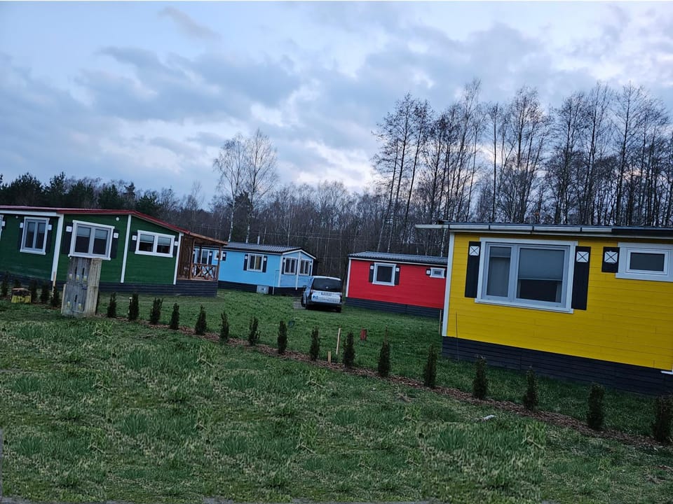 Domek letniskowy - czerwony całoroczny House in Pomeranian Voivodeship
