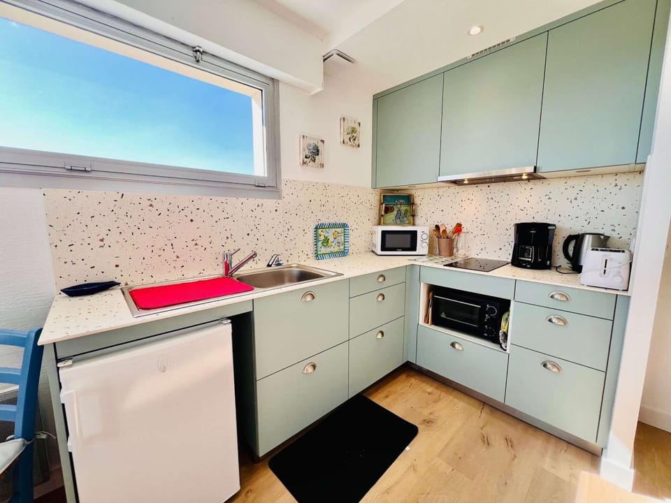 Quiberon : Studio calme 4 pers, proche plage, Parking, Animaux ok - FR-1-478-145 Apartment in Quiberon