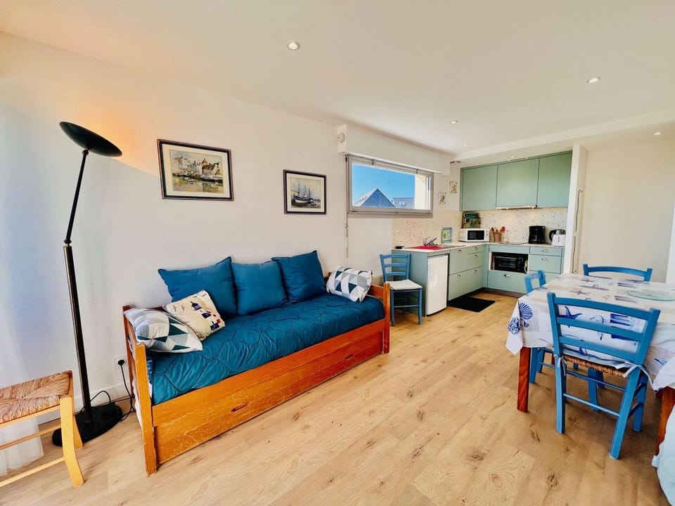 Quiberon : Studio calme 4 pers, proche plage, Parking, Animaux ok - FR-1-478-145 Apartment in Quiberon