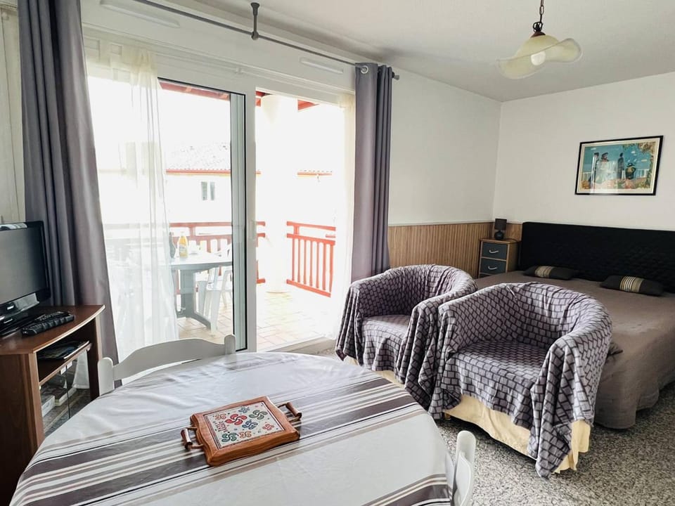 T1 avec balcon à Cambo-les-Bains, parking inclus, 2 couchages - FR-1-495-16 Apartment in French Basque Country