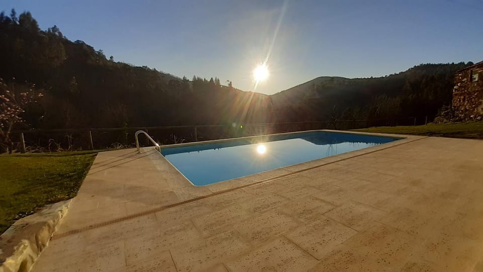 Day, Natural landscape, Mountain view, Swimming pool, Sunset