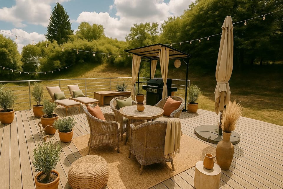 Patio, BBQ facilities, Living room, Parking