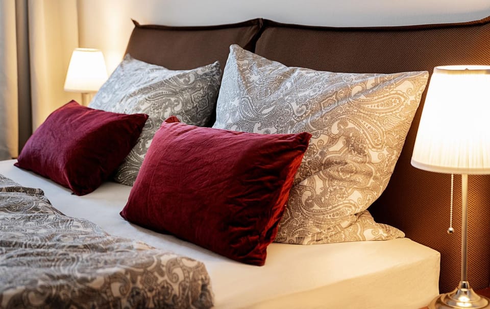 Bed, Decorative detail, Bedroom