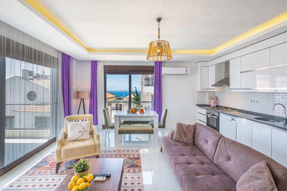 Kitchen or kitchenette, Seating area, Dining area, oven, stove, air conditioner