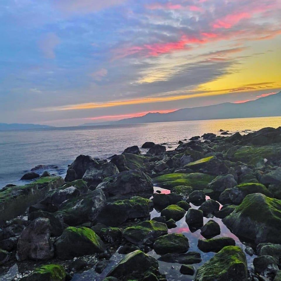 Natural landscape, Sea view, Sunset