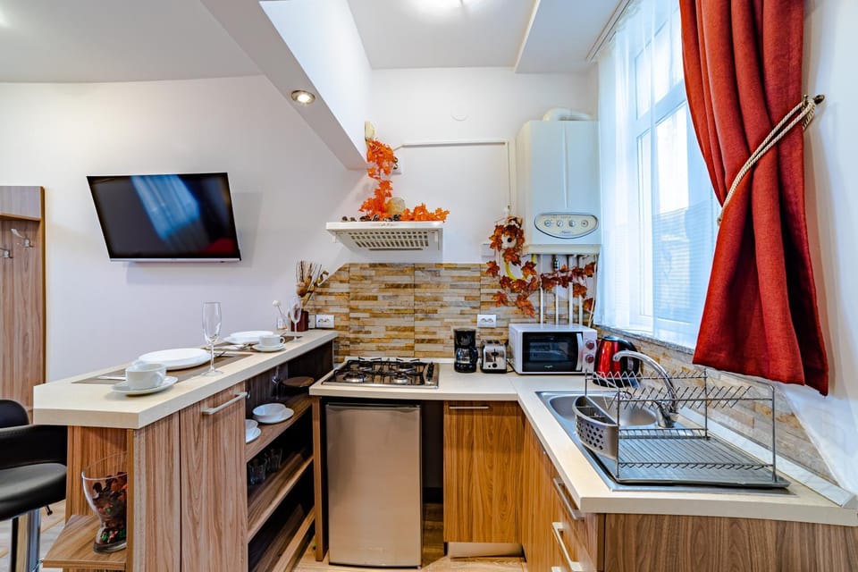 TV and multimedia, Coffee/tea facilities, Kitchen or kitchenette, Dining area, locker, minibar, stove, toaster