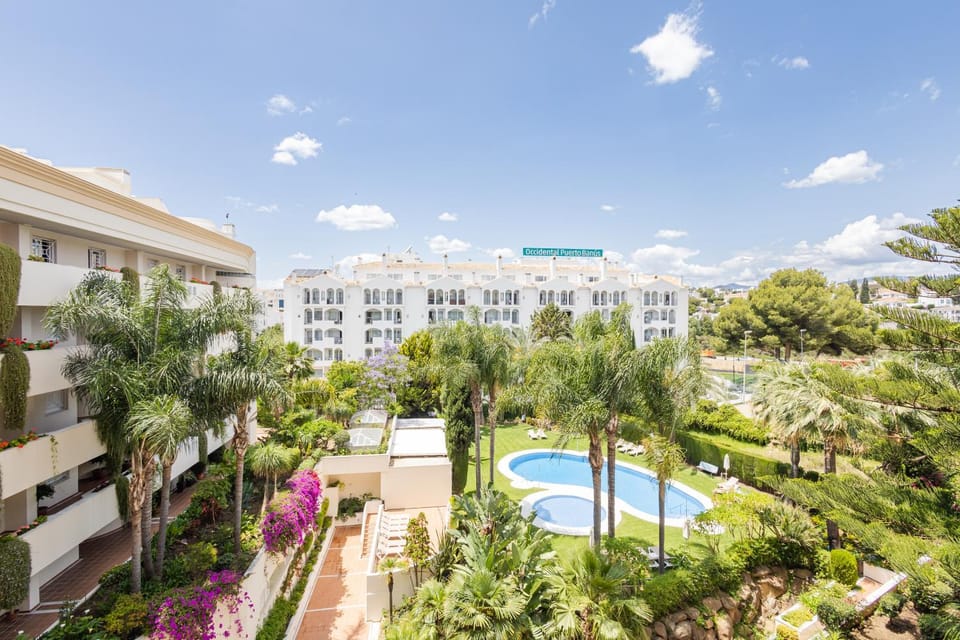 Property building, Day, Natural landscape, Garden, Garden view, Pool view, Swimming pool, sunbed