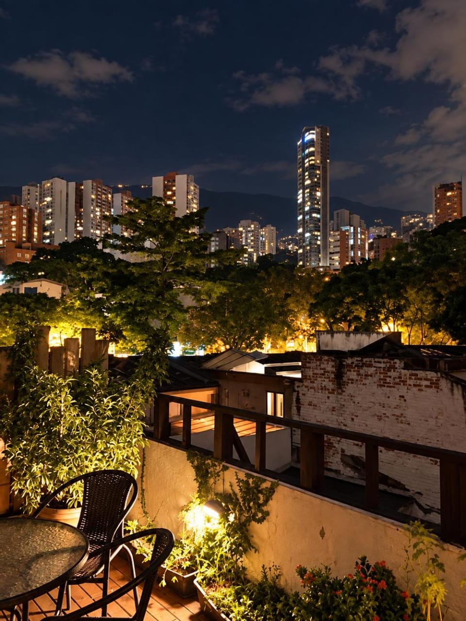 Patio, Night, View (from property/room), Balcony/Terrace, City view