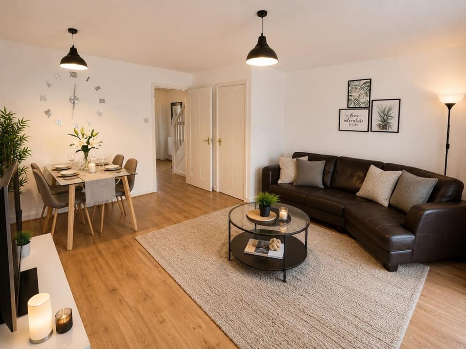 Living room, Seating area, Dining area