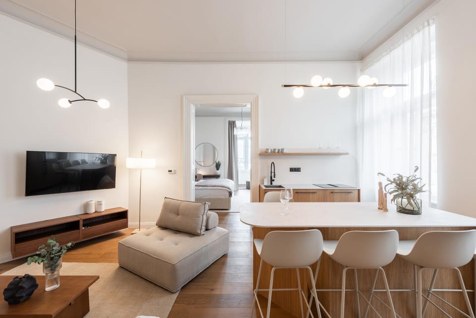 Luxury City View 3BR Apartment Near National Museum by easyBNB Premium Apartment in Prague