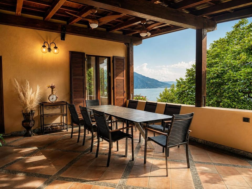 Patio, Day, Natural landscape, View (from property/room), Balcony/Terrace, Seating area, Dining area, Lake view, Mountain view