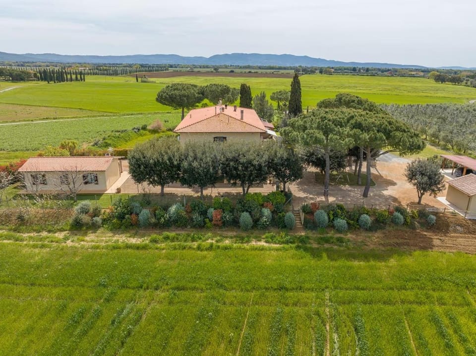 Property building, Natural landscape, Bird's eye view