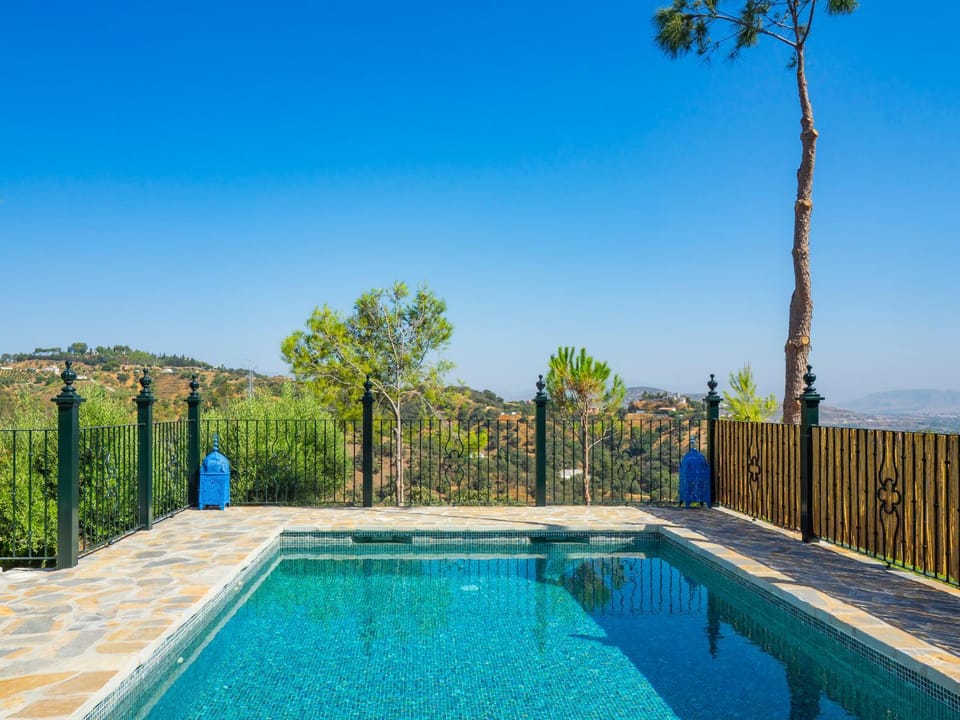 Natural landscape, Mountain view, Swimming pool