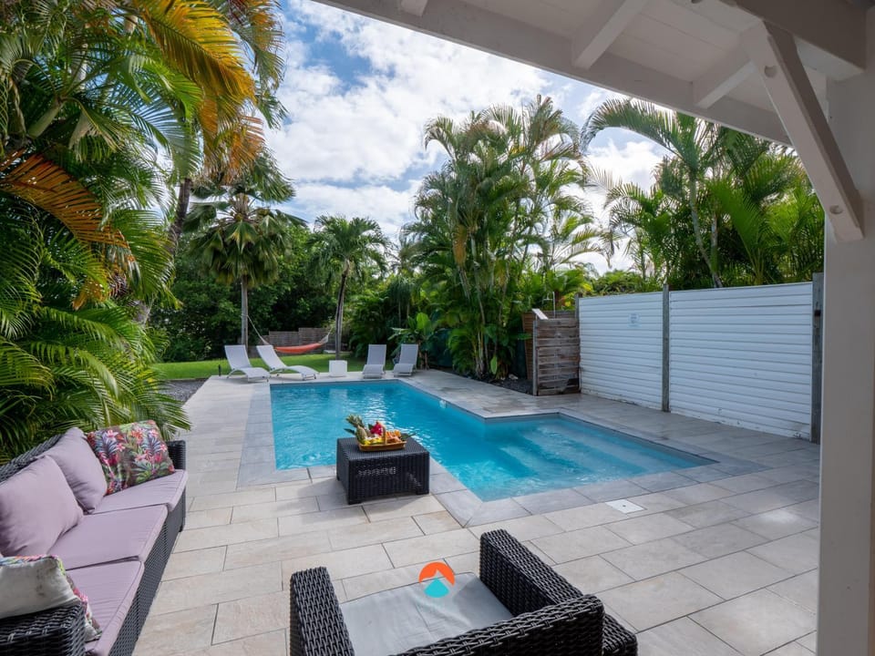Patio, Garden view, Pool view
