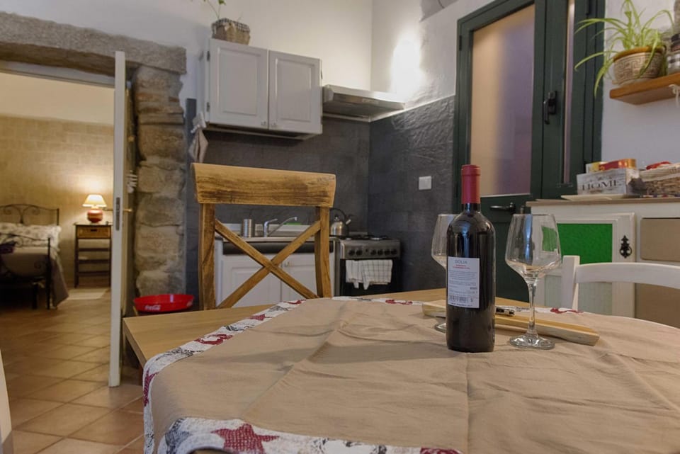 Kitchen or kitchenette, minibar, stove