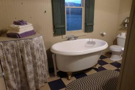 Toilet, Bathroom, View (from property/room), Bath, towels