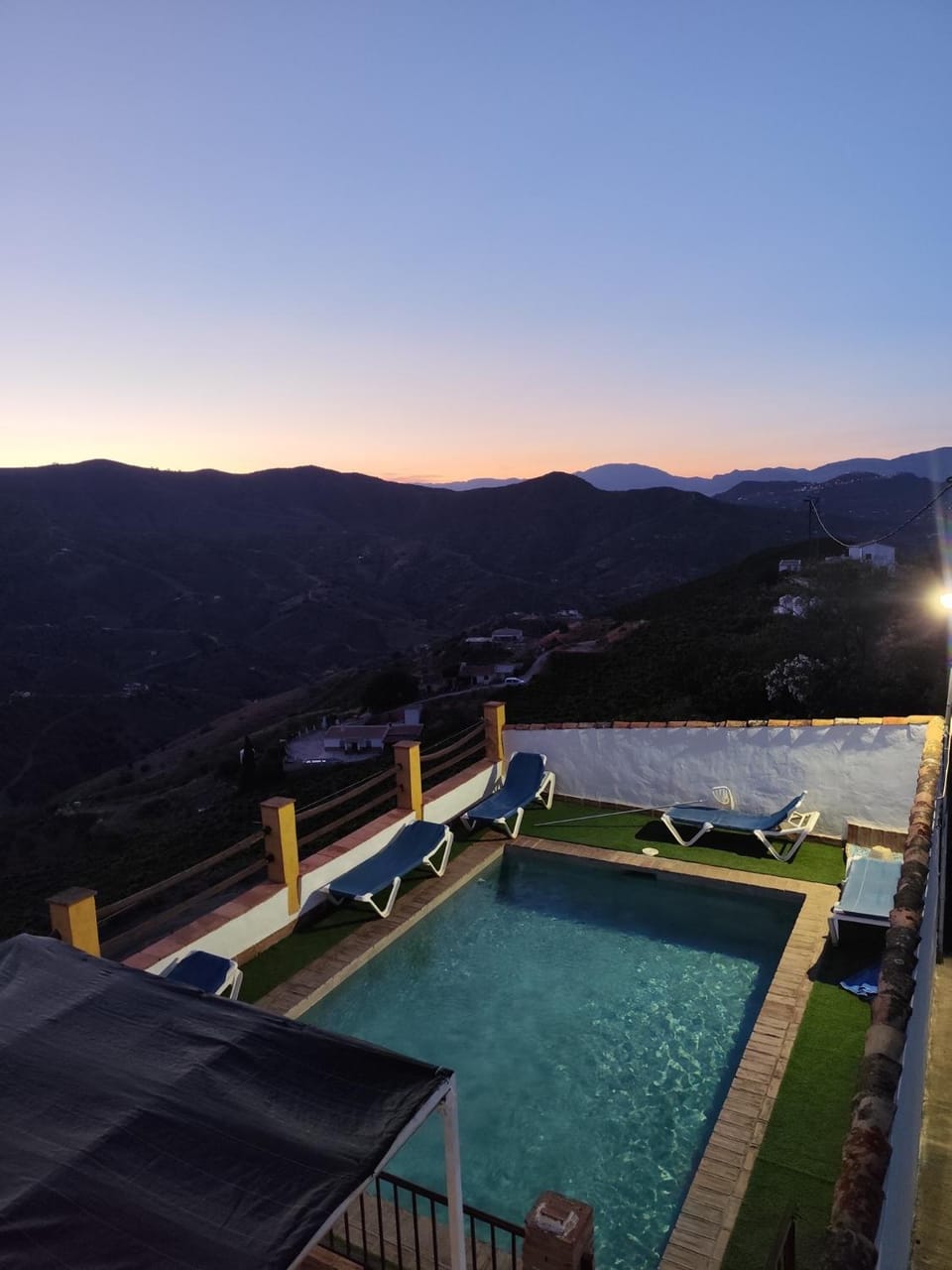 Property building, Living room, Swimming pool