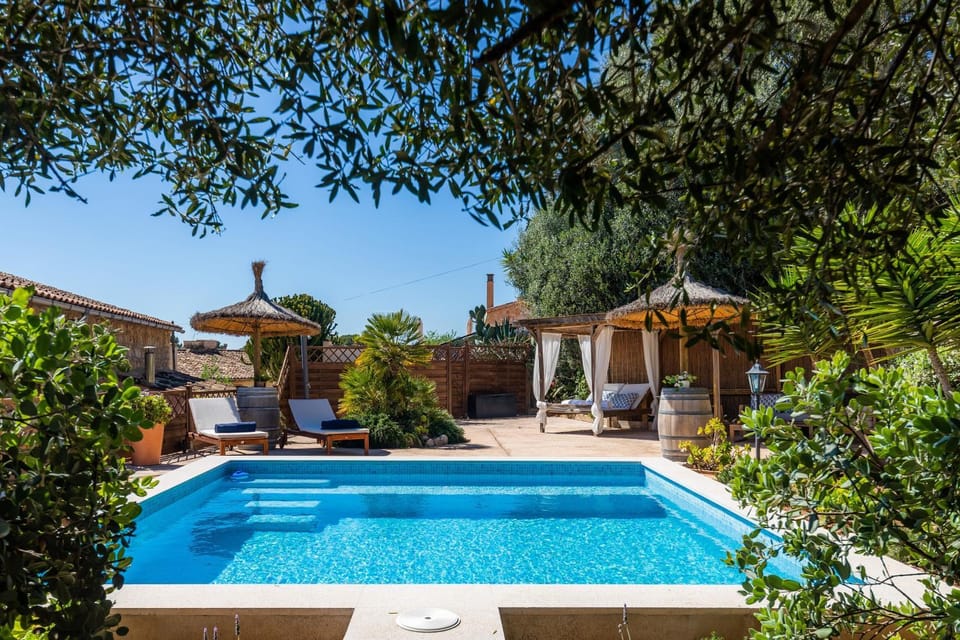Property building, Living room, Swimming pool