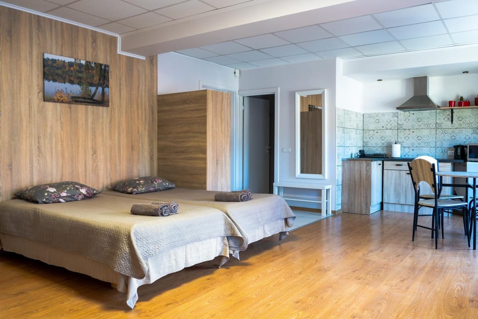Bed, Kitchen or kitchenette, Living room, Seating area, Dining area, Bedroom, minibar, towels