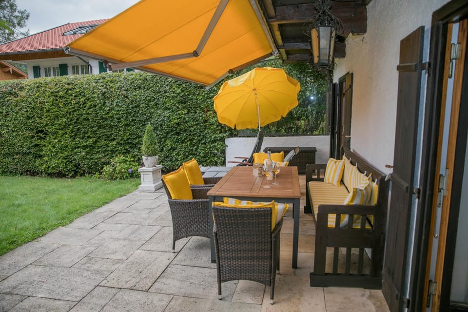 Property building, Garden, Seating area