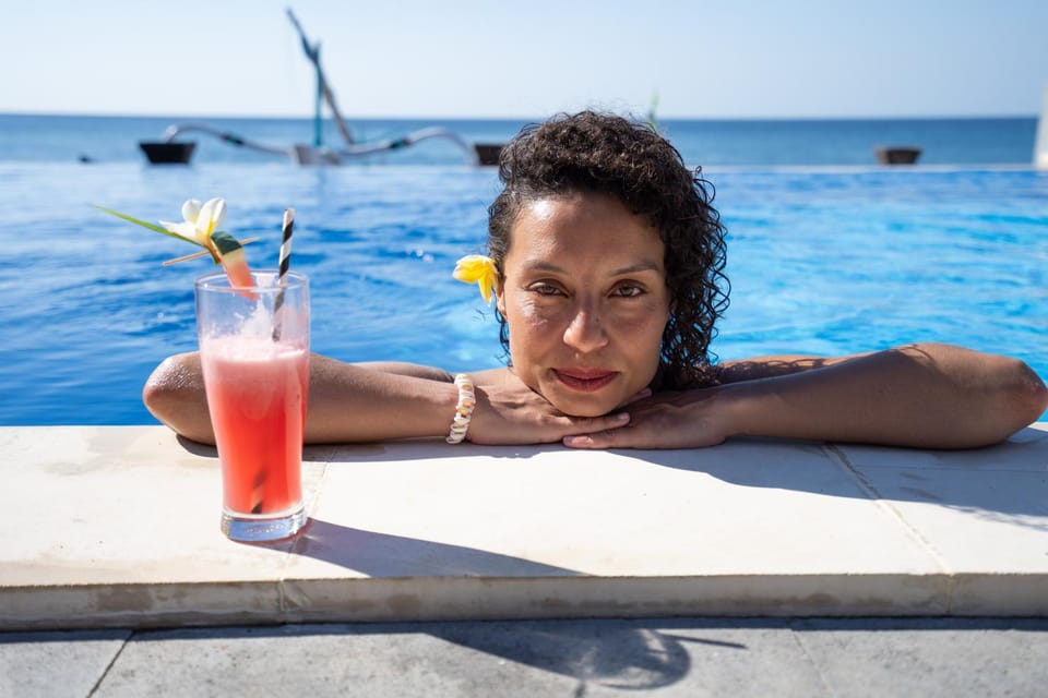 People, Beach, Pool view, Sea view, Swimming pool, Drinks
