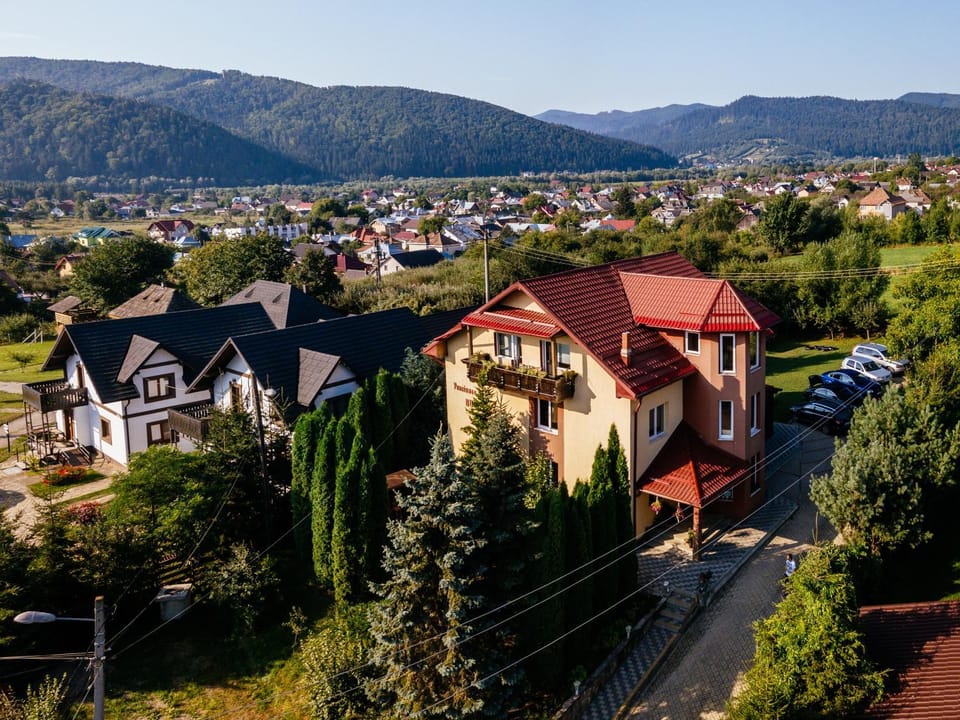 Property building, Bird's eye view, Summer