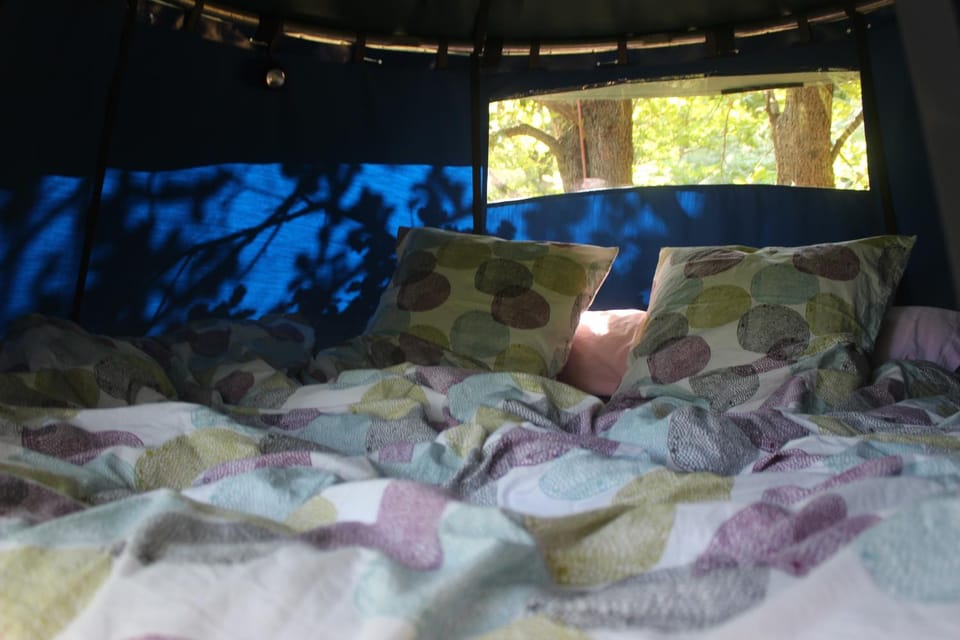 L'école des Cévennes, "La tente suspendue" Luxury tent in Auvergne-Rhône-Alpes