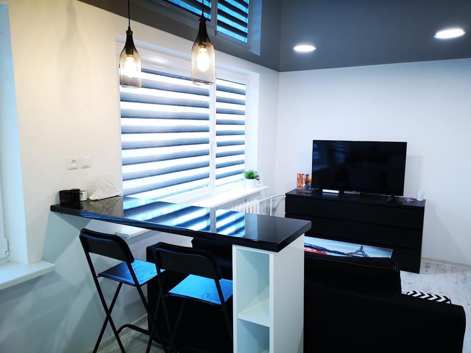 Black & White Studio Apartment in Lithuania